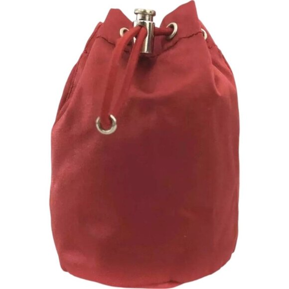 908181AS (X2) Prada Clutch Bag Red Nylon - Picture 2 of 10